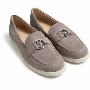 Sam & Libby Skylar Contrast Sole Moccasin Loafers Women’s 8.5 Slip On Logo